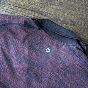 lululemon athletica Red and Black Polo Shirt